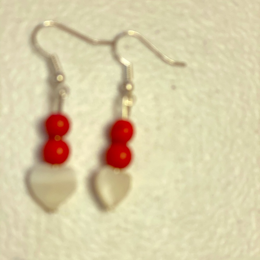 Complimentary gift. Shell Turquoise Heart Earring